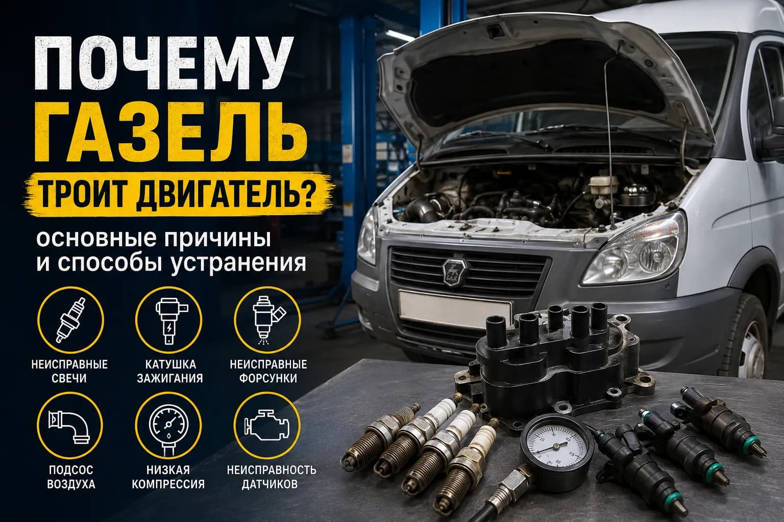 Почему ГАЗель троит двигатель: основные причины и способы устранения